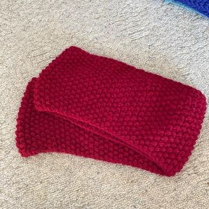 Hand knit chunky cowl. 8” wide. 68” around.
